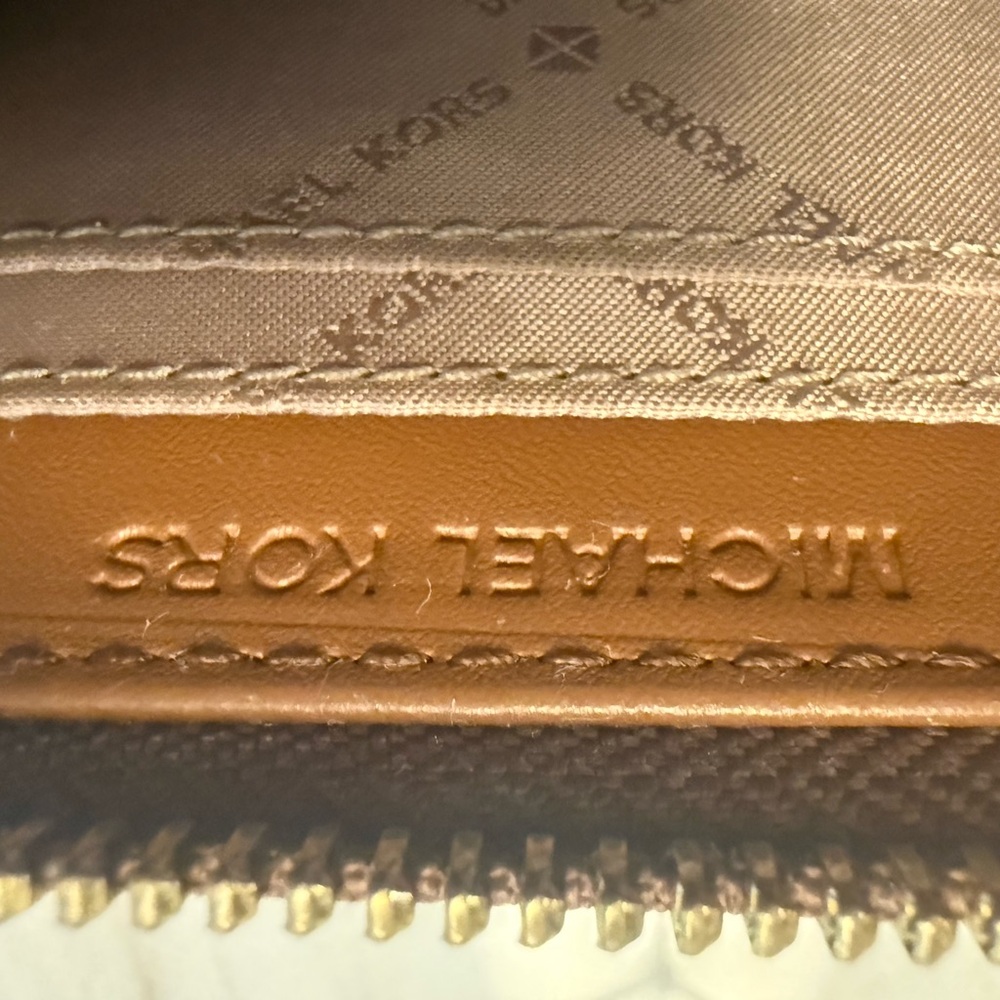 Michael Kors Gold and Brown Small Wallet - Picture 12 of 12